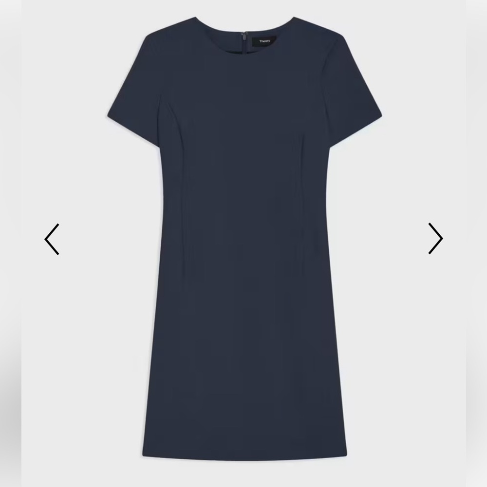 Theory Navy Blue Sheath Dress